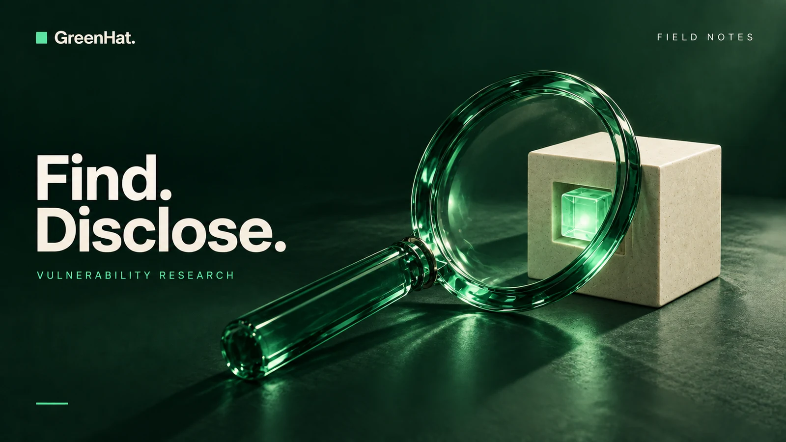 GreenHat editorial cover: Vulnerability research and coordinated disclosure